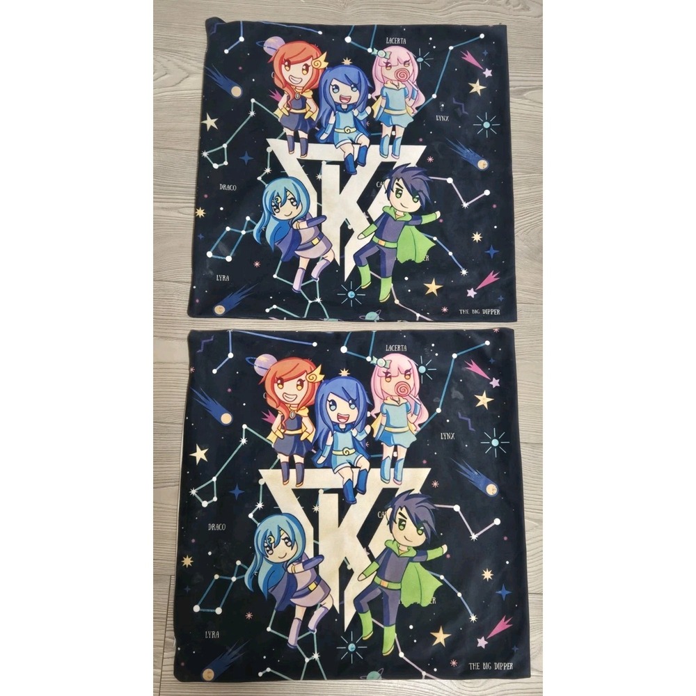 The Krew‎ Its-Funneh Protagonists Decorative Throw Pillow Covers 17"x17" Anime